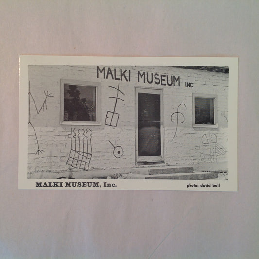Vintage Souvenir B&W Postcard Malki Museum, Inc Morongo Indian Reservation California Exterior