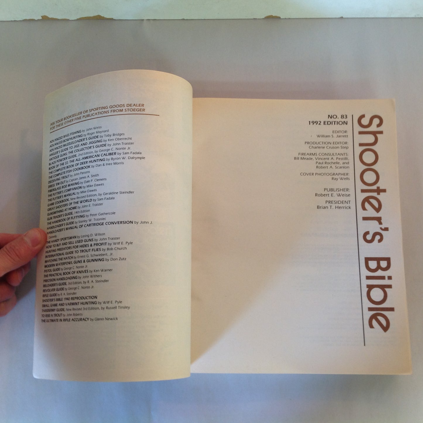 Vintage 1992 Shooter's Bible No. 83