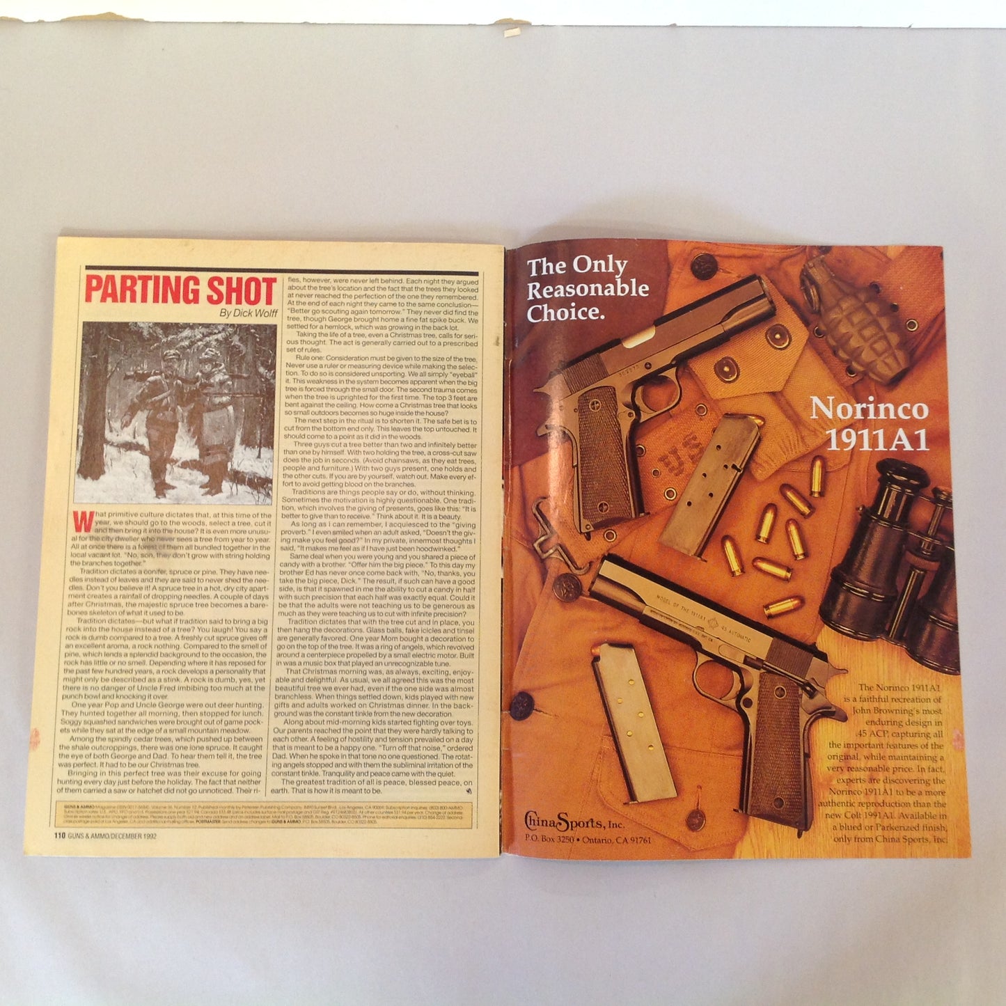 Vintage Dec 1992 Guns & Ammo Magazine Pick the Best Handgun for You