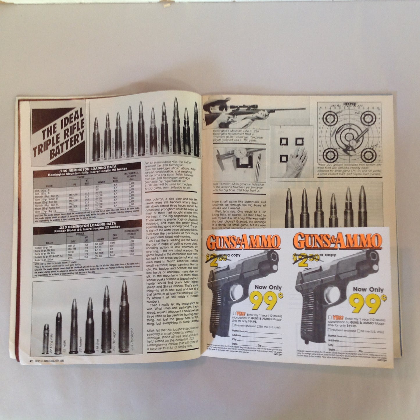 Vintage Jan 1989 Guns & Ammo Magazine Sneak Preview Ultracompacts Smith & Wesson