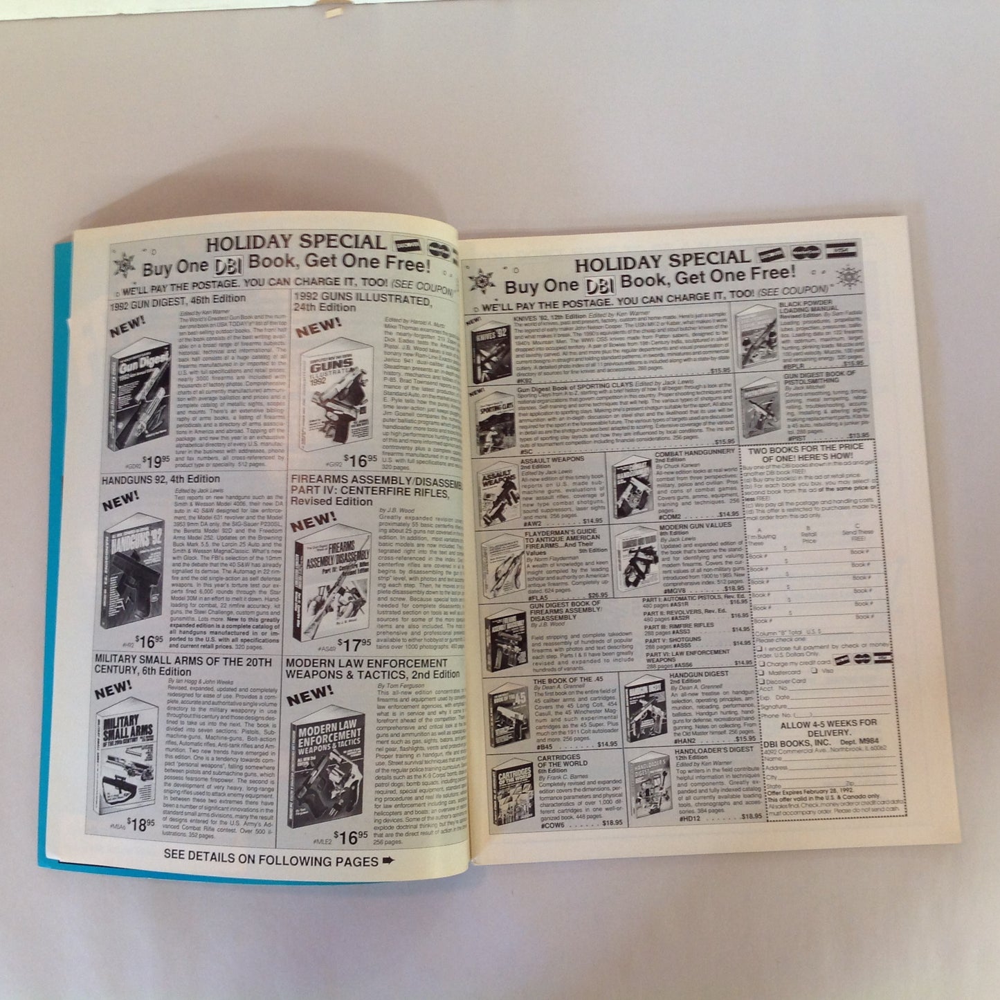 Vintage Jan 1992 Guns & Ammo Magazine A New G.I. .45 Special Magnum Section