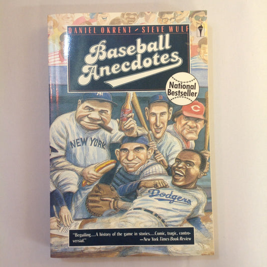 Vintage 1990 Trade Paperback Baseball Anecdotes Daniel Okrent Steve Wulf First Edition