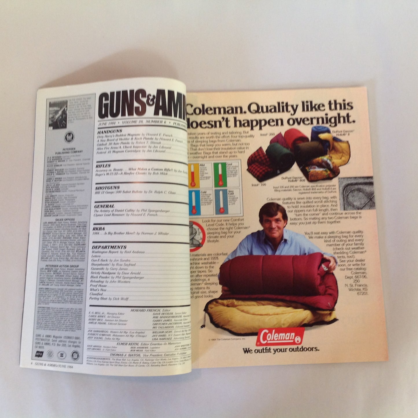 Vintage Jun 1984 Guns & Ammo Magazine Dirty Harry's Baddest Magnum
