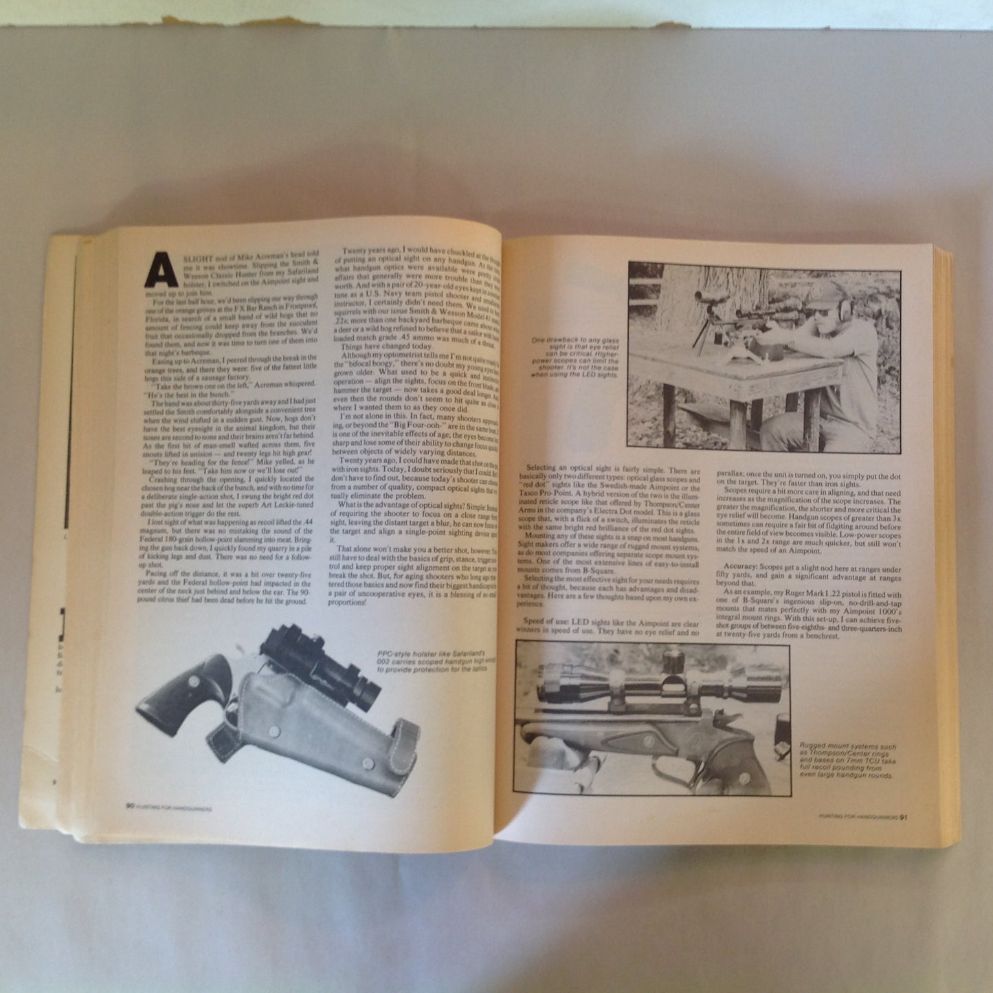 Vintage 1990 Hunting For Handgunners Larry Kelly + JD Jones
