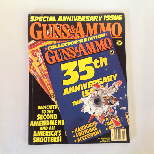 Vintage Sep 1993 Guns & Ammo Magazine Special Collector 35th Anniversary Issue