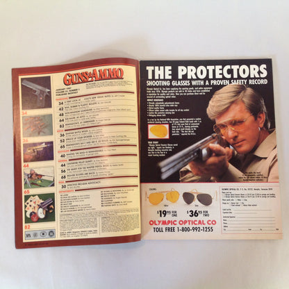 Vintage Jan 1987 Guns & Ammo Magazine Colt's New 10mm Auto .22 Assault Rifles Spruce Up Your Sporter