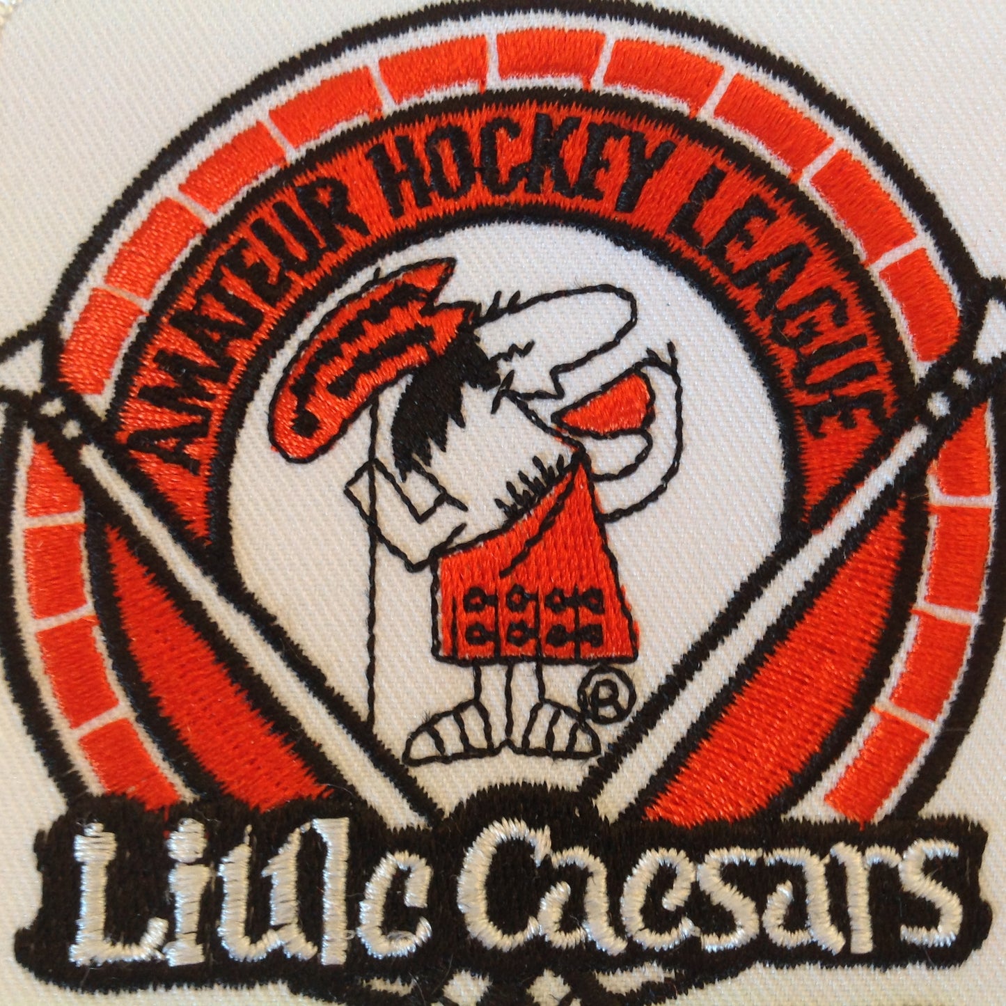 Vintage 1980's NOS Little Caesar's Pizza Amateur Hockey League Graphic Patch