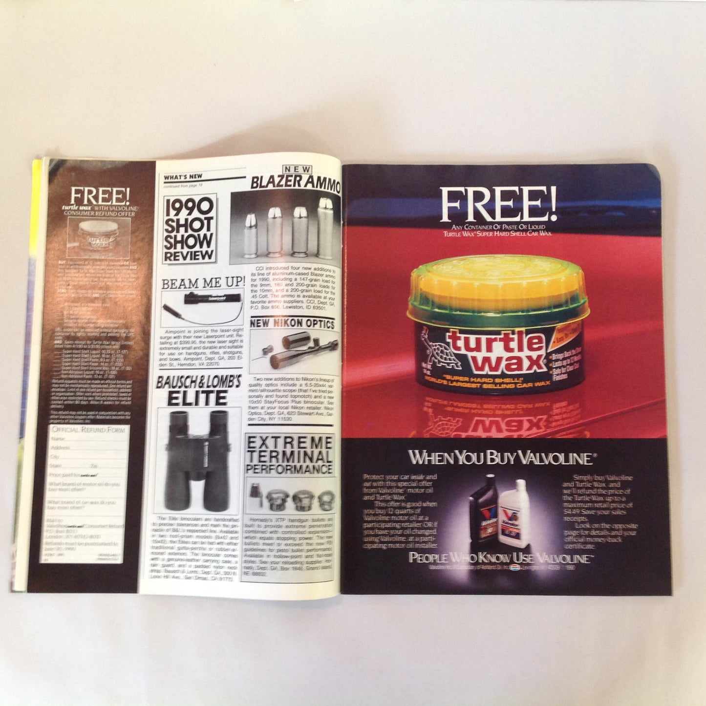 Vintage May 1990 Guns & Ammo Magazine Guns & Gear for the Nineties Handguns for Combat