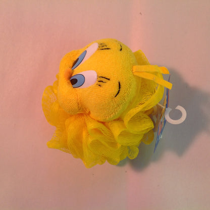 Vintage 1998 NOS Looney Tunes Foamy Friends Bath Friends Sponge Loufa Pouf Tweety Bird Yellow