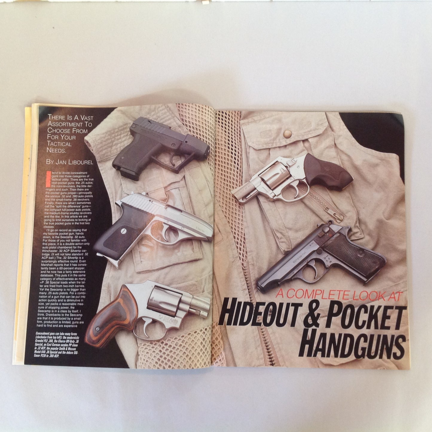 Vintage Oct 1994 Guns & Ammo Magazine Double Action .45 Combat Autos Final Option Firepower