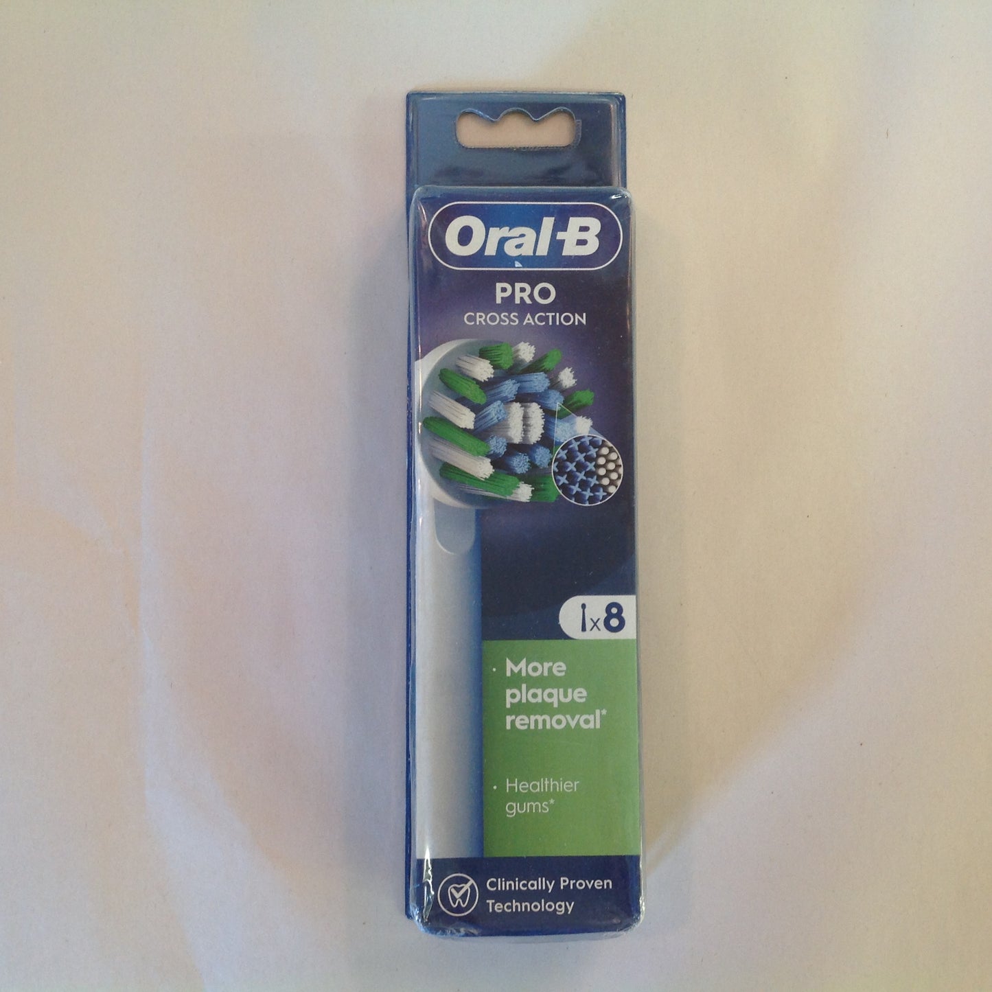 Oral-B PRO Cross Action Electric Toothbrush Heads 8 Pack NOS Unopened Unused