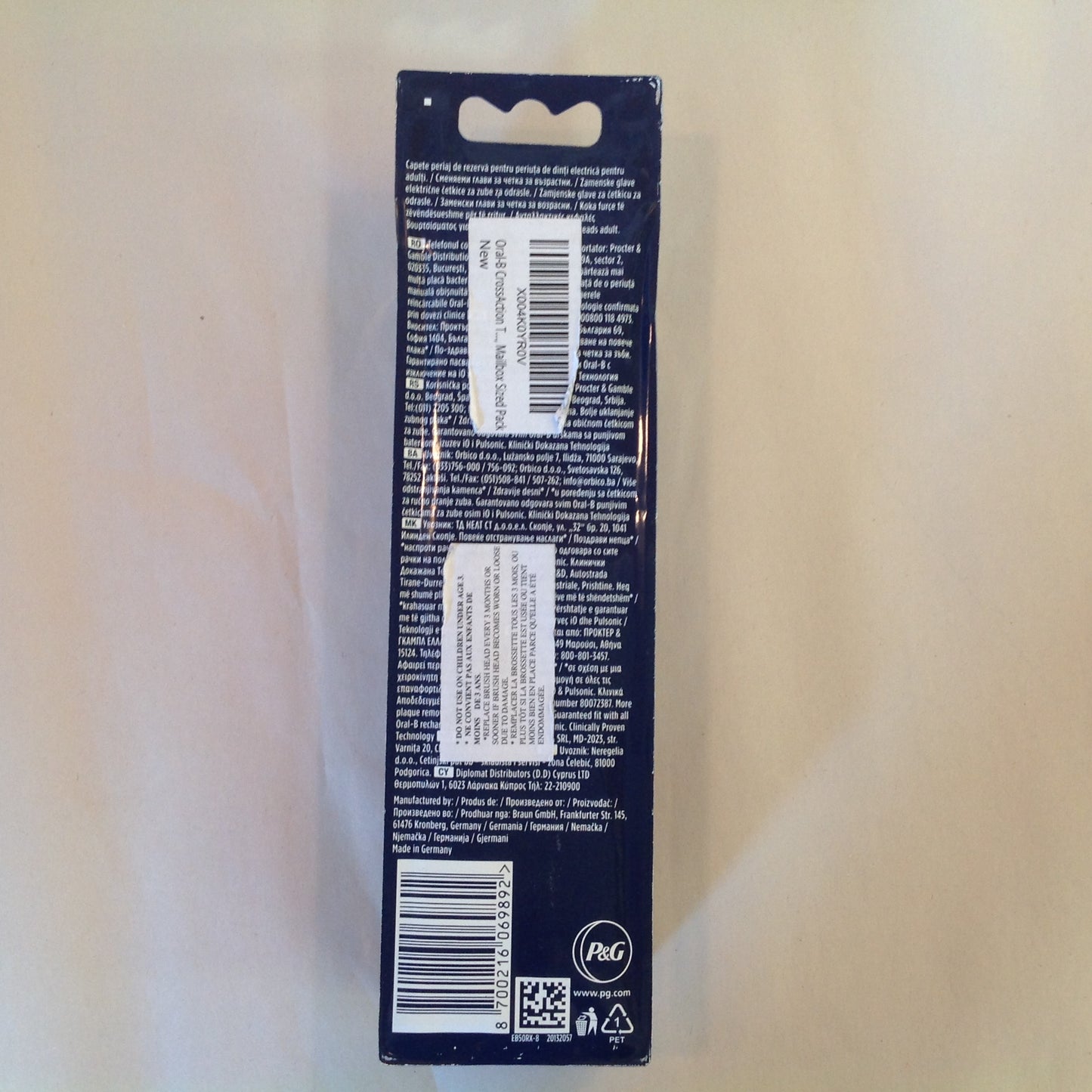 Oral-B PRO Cross Action Electric Toothbrush Heads 8 Pack NOS Unopened Unused