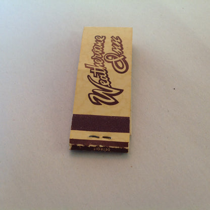 Vintage Souvenir Midget Matchbook Weathervane Inn Charlevoix Michigan Restaurant