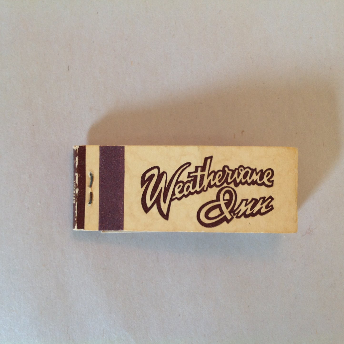 Vintage Souvenir Midget Matchbook Weathervane Inn Charlevoix Michigan Restaurant