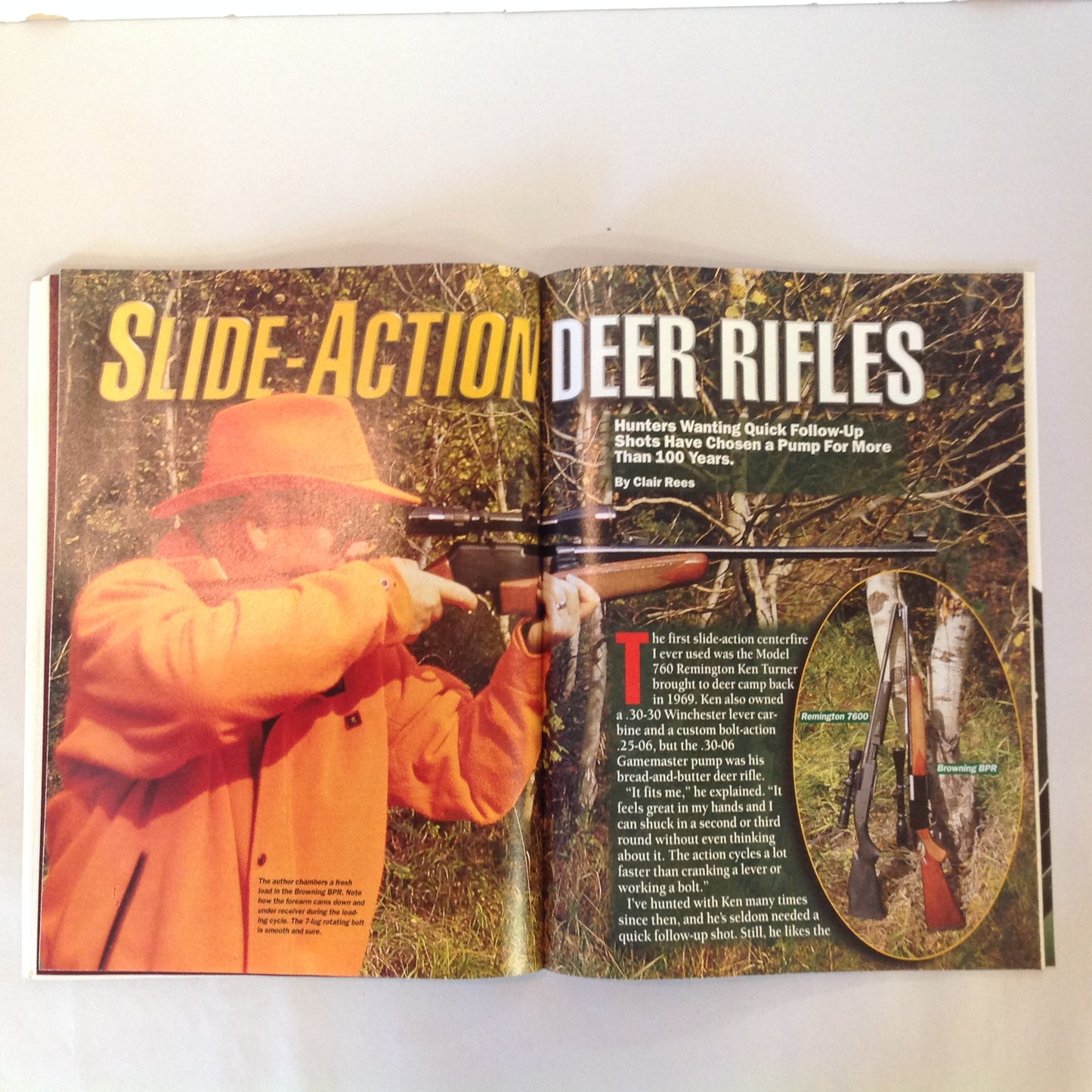 Vintage Feb 201 Guns & Ammo Magazine The Pump Rifle Last Roundup Closet Gun Safe