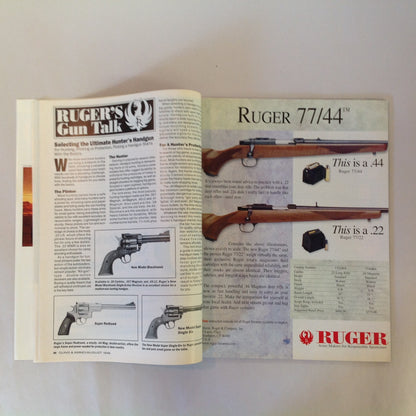 Vintage Aug 1998 Guns & Ammo Magazine 40th Anniversary Cowboy Shooting Buyer's Guide Combat .45's VOTE