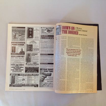 Vintage Aug 1998 Guns & Ammo Magazine 40th Anniversary Cowboy Shooting Buyer's Guide Combat .45's VOTE