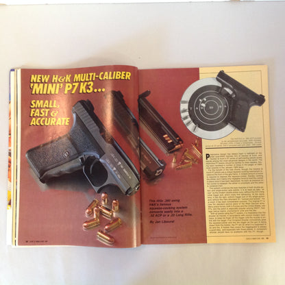 Vintage Jun 1988 Guns & Ammo Magazine New HK Multi-Caliber Mini P7 Firearms Curios Police Gun Laws