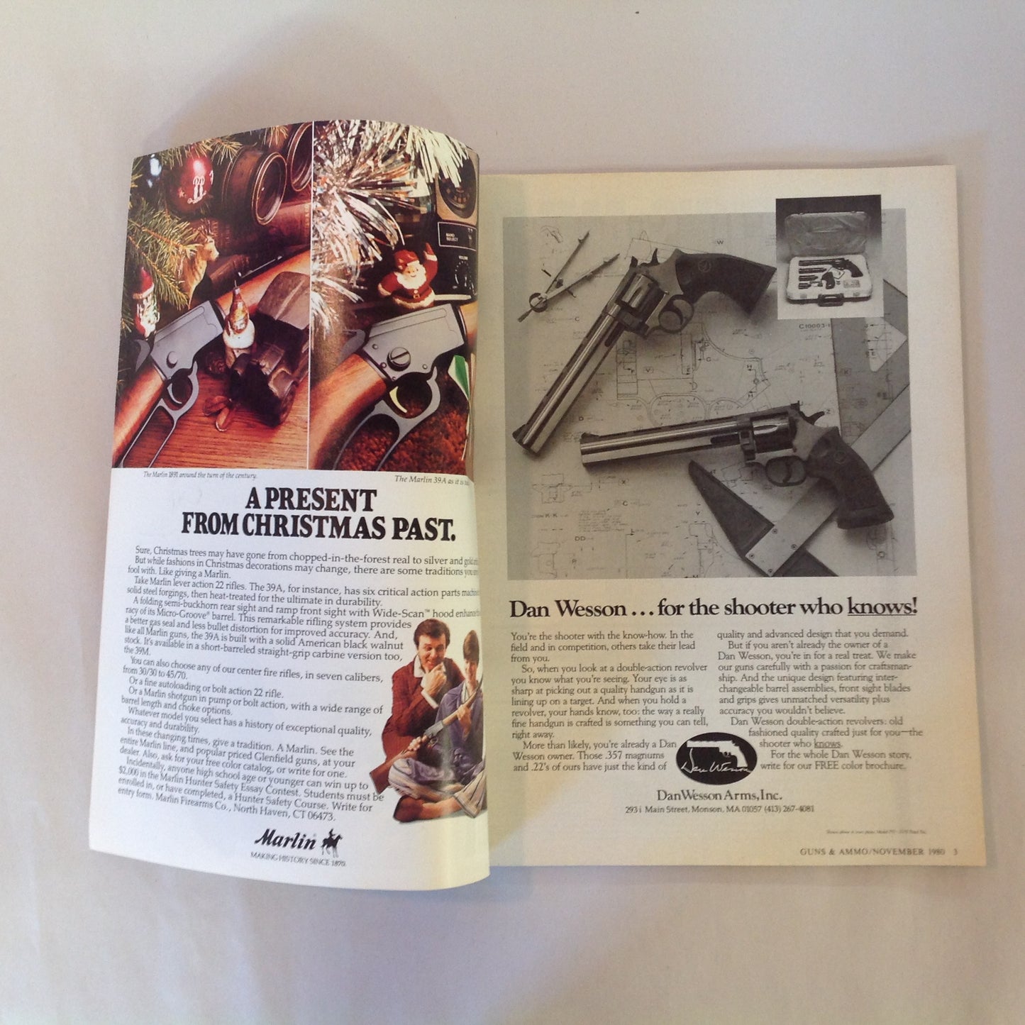 Vintage Nov 1980 Guns & Ammo Magazine Beretta Whitetail Deer Rifles Peacemaker Model 73 Hunting Loads Reagan Gun Control