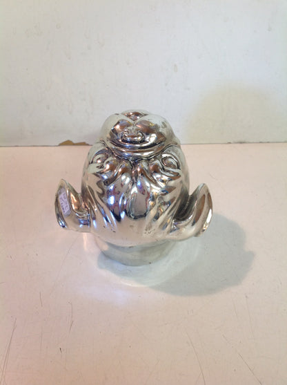 Vintage Chromed Pug Head Wall Hanger