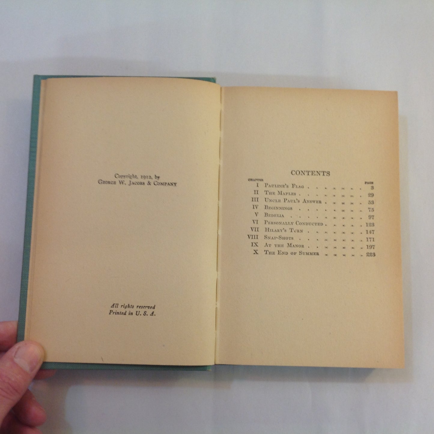 Antique 1912 Hardcover The S.W.F. Club Caroline E. Jacobs Goldsmith First