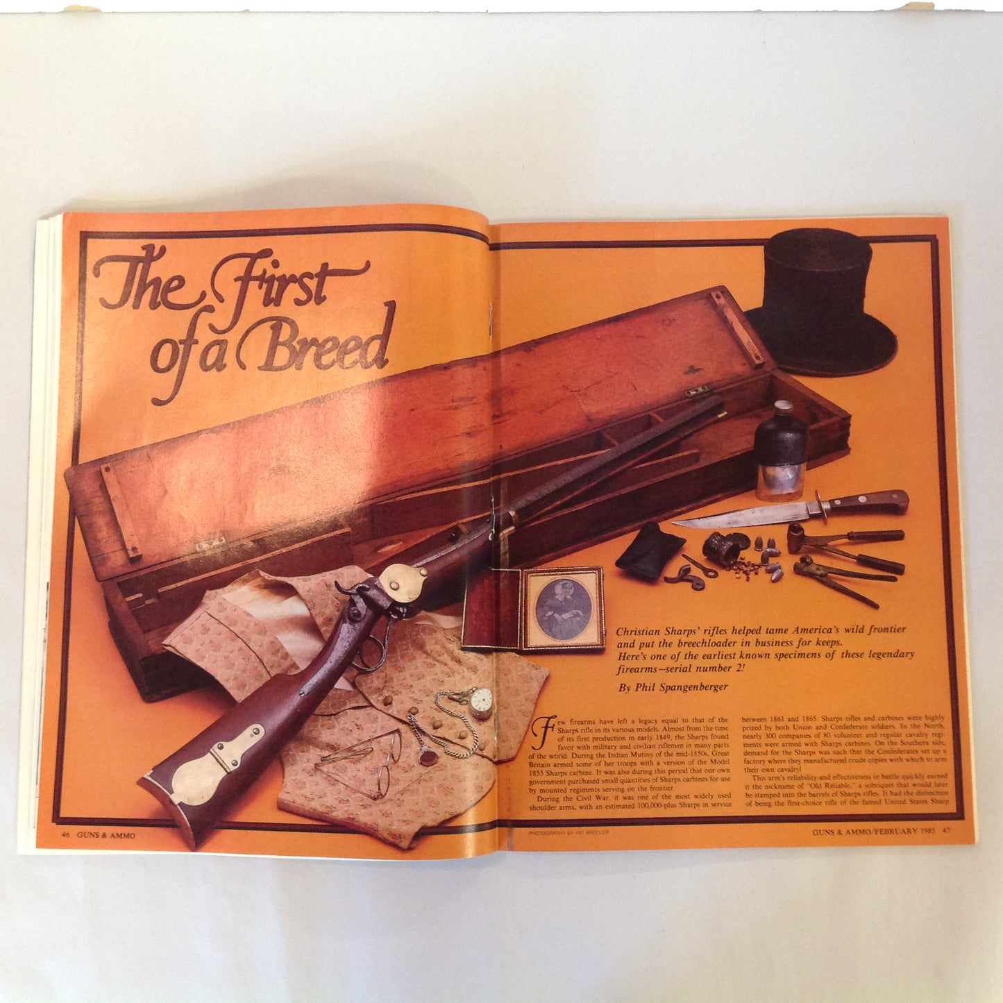 Vintage Feb 1985 Guns & Ammo Magazine .41 Magnums 20 gauge 9mm LAHTI