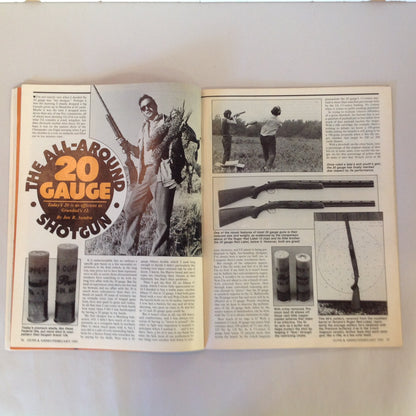 Vintage Feb 1985 Guns & Ammo Magazine .41 Magnums 20 gauge 9mm LAHTI