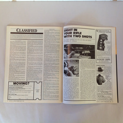 Vintage Feb 1985 Guns & Ammo Magazine .41 Magnums 20 gauge 9mm LAHTI