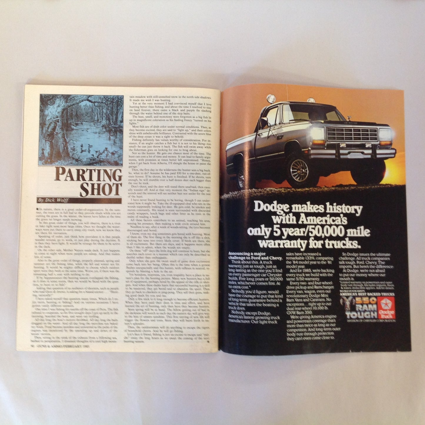 Vintage Feb 1985 Guns & Ammo Magazine .41 Magnums 20 gauge 9mm LAHTI