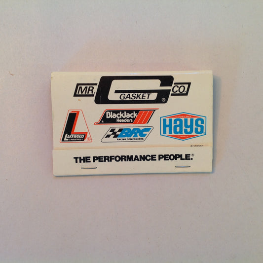 Vintage Souvenir Matchbook Mr. Gasket Co The Performance People Automotive Brand