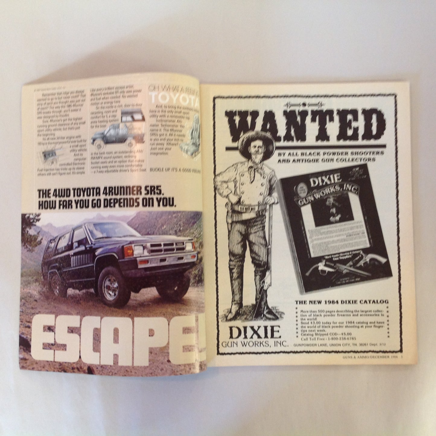 Vintage Dec 1984 Guns & Ammo Magazine S&W Custom Combat .44 Special Big Bore Varmint Rifles