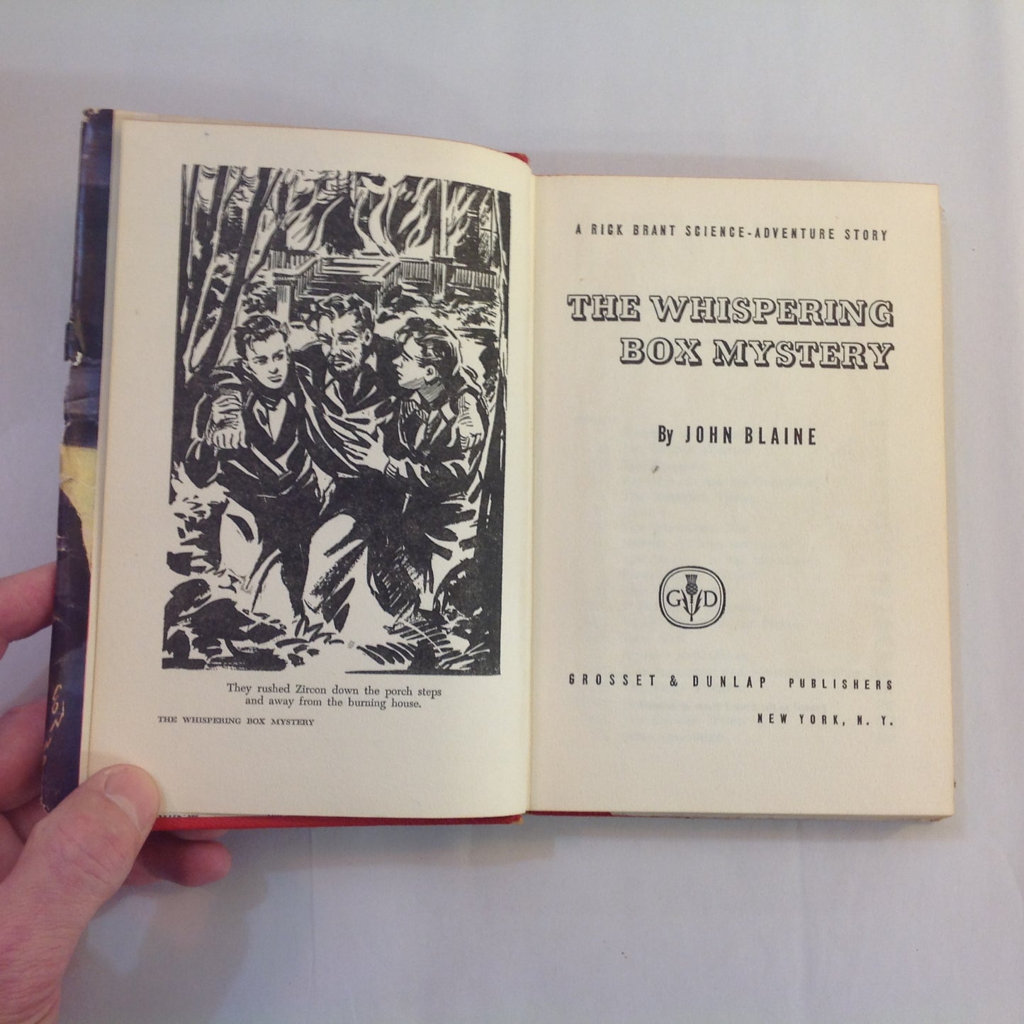 Vintage 1948 Hardcover The Whispering Box Mystery: A Rick Brant Science-Adventure Story John Blaine