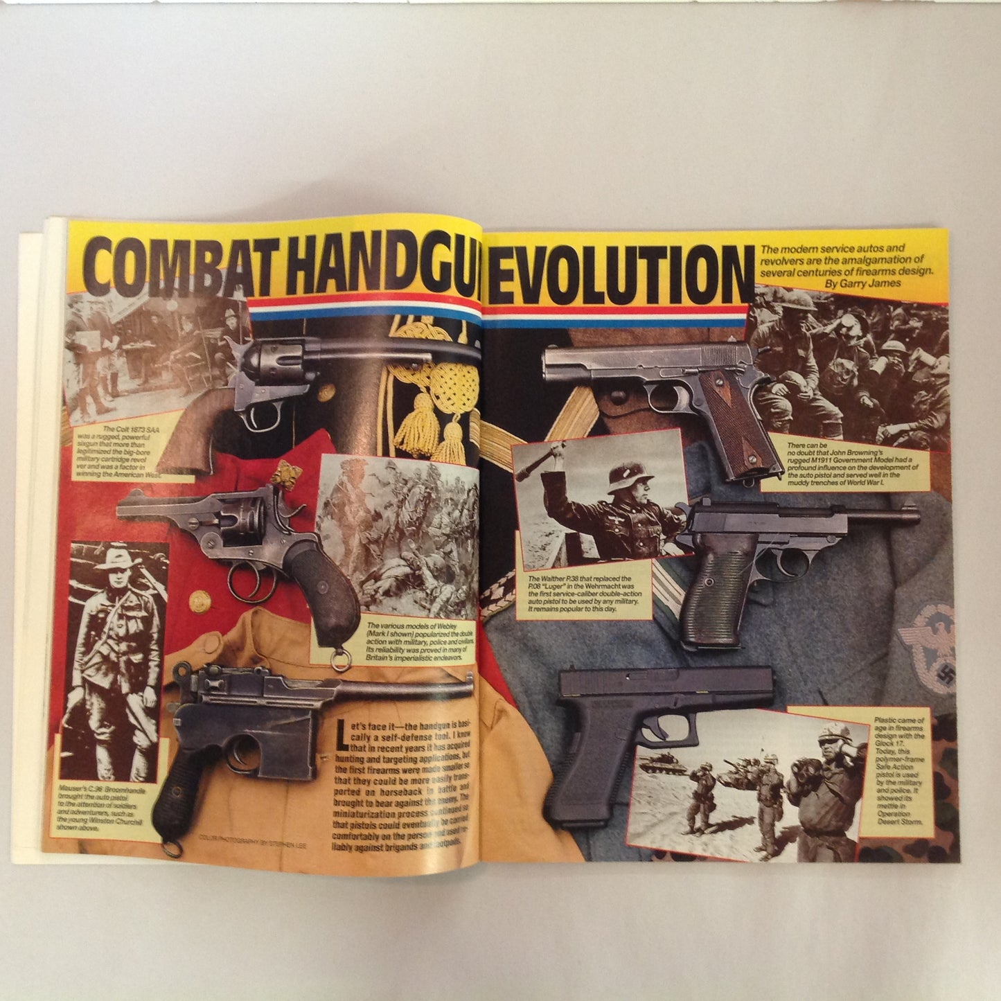 Vintage Mar 1994 Guns & Ammo Magazine Monster Magnums Astra's New Ultralight