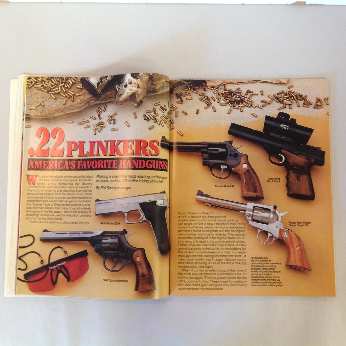 Vintage Mar 1994 Guns & Ammo Magazine Monster Magnums Astra's New Ultralight