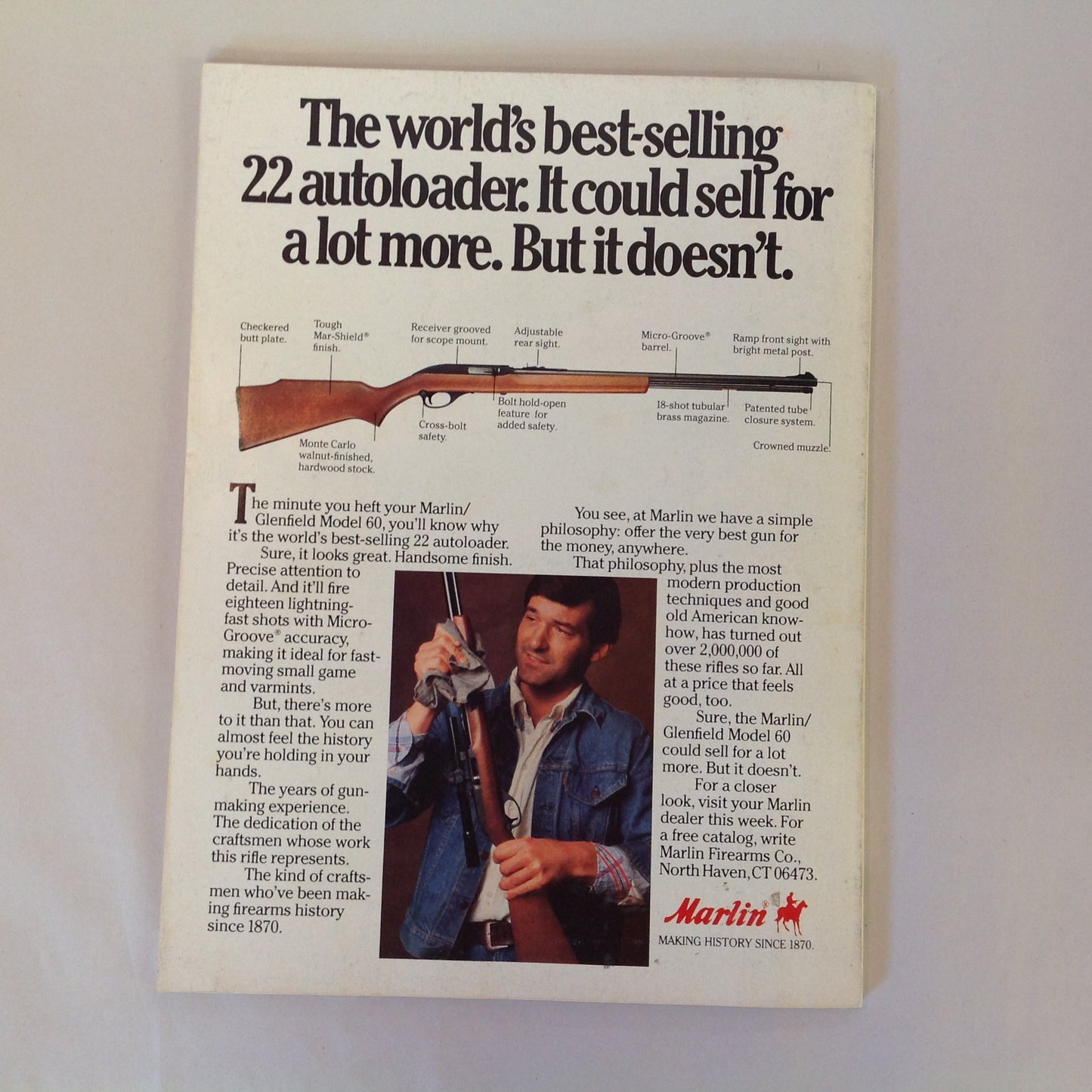Vintage Apr 1982 Guns & Ammo Magazine Llama's Long Tom .44 Magnum .22 Chipmunk .450 G&A