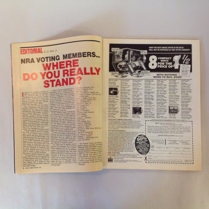 Vintage Feb 1991 Guns & Ammo Magazine Ultra-Compact 40 Point-Shoot A Handgun Double-Duty Shotguns