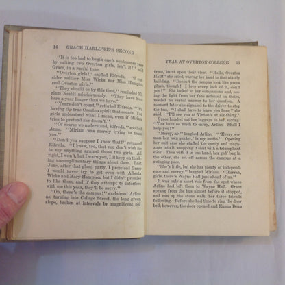 Antique 1914 Hardcover Grace Harlowe's Second Year at Overton College (The College Girls Series) Jessie Graham Flower, AM