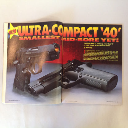 Vintage Feb 1991 Guns & Ammo Magazine Ultra-Compact 40 Point-Shoot A Handgun Double-Duty Shotguns