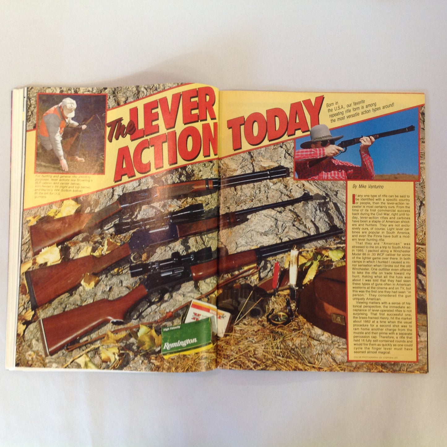 Vintage Feb 1991 Guns & Ammo Magazine Ultra-Compact 40 Point-Shoot A Handgun Double-Duty Shotguns