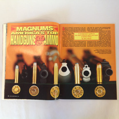 Vintage Feb 1991 Guns & Ammo Magazine Ultra-Compact 40 Point-Shoot A Handgun Double-Duty Shotguns