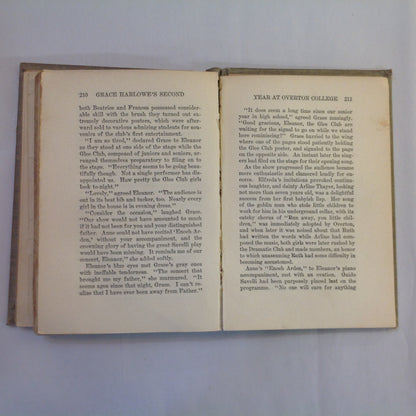 Antique 1914 Hardcover Grace Harlowe's Second Year at Overton College (The College Girls Series) Jessie Graham Flower, AM