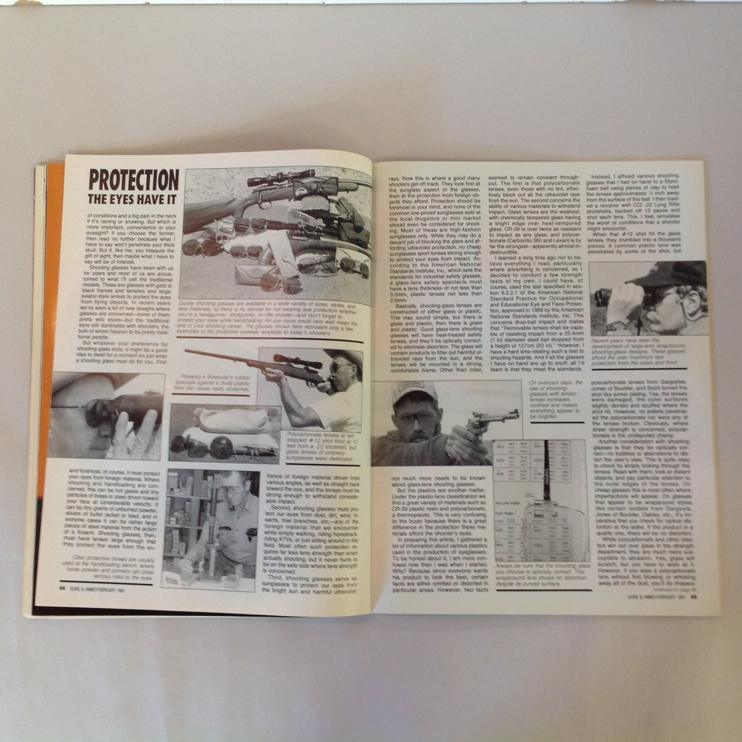 Vintage Feb 1991 Guns & Ammo Magazine Ultra-Compact 40 Point-Shoot A Handgun Double-Duty Shotguns