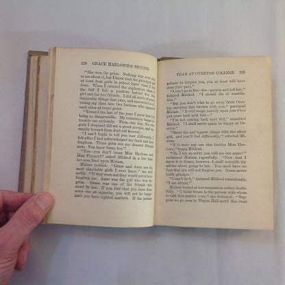 Antique 1914 Hardcover Grace Harlowe's Second Year at Overton College (The College Girls Series) Jessie Graham Flower, AM