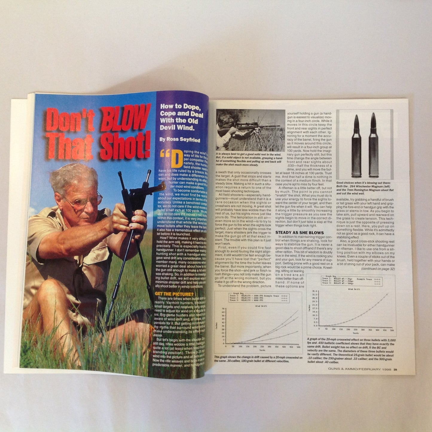 Vintage Feb 1998 Guns & Ammo Magazine 40th Anniversary New for 98