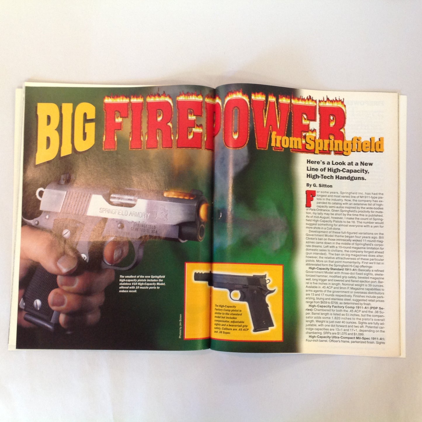 Vintage Nov 1997 Guns & Ammo Magazine Charlton Heston UN Plot to Disarm America Patton's Lost Pistols