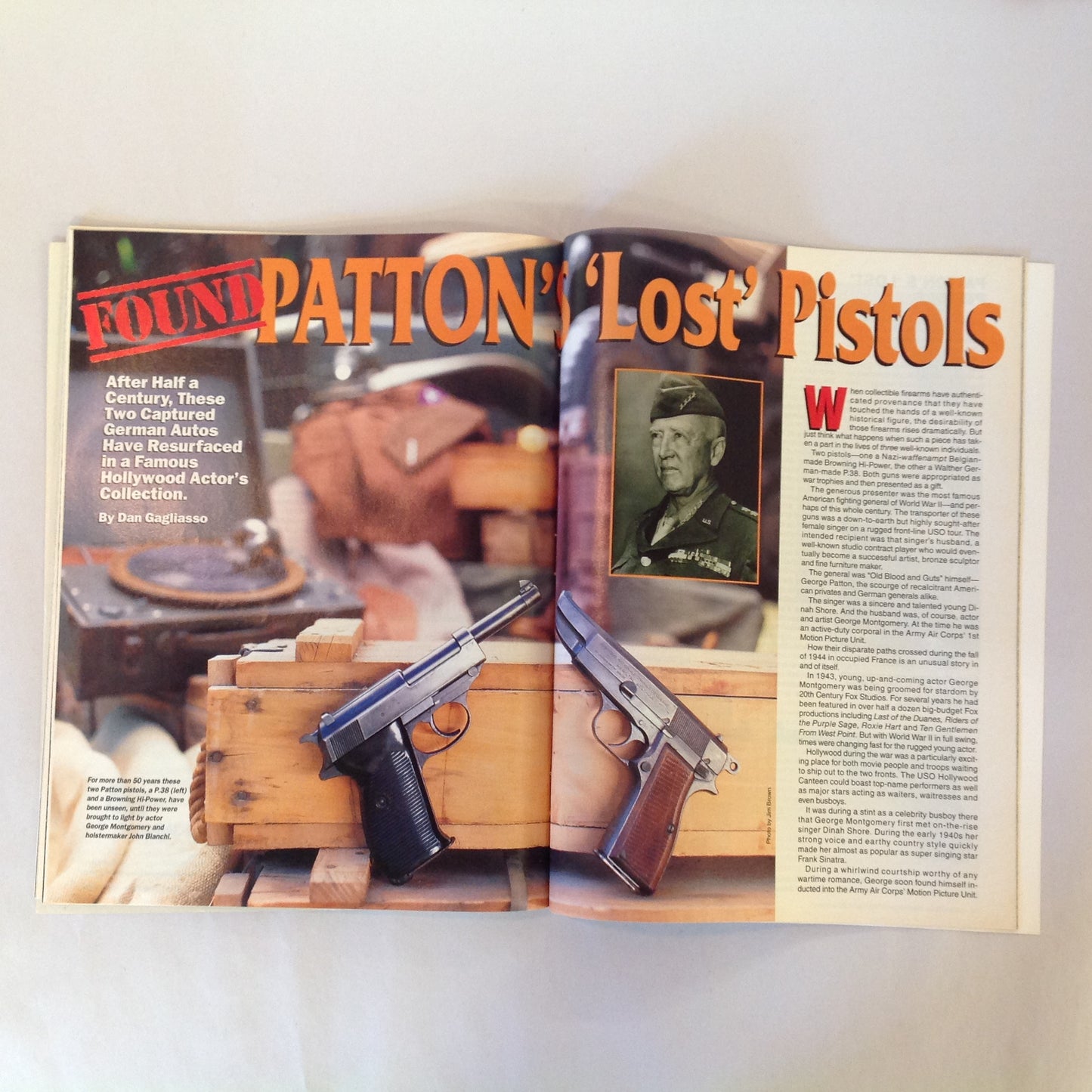 Vintage Nov 1997 Guns & Ammo Magazine Charlton Heston UN Plot to Disarm America Patton's Lost Pistols