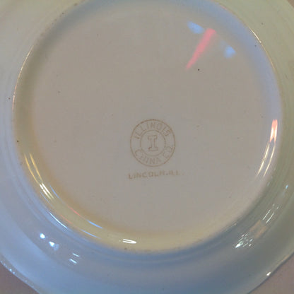 Vintage Mid Century White Porcelain Dessert Bowl Zion Ware Restaurant Coffee Diner