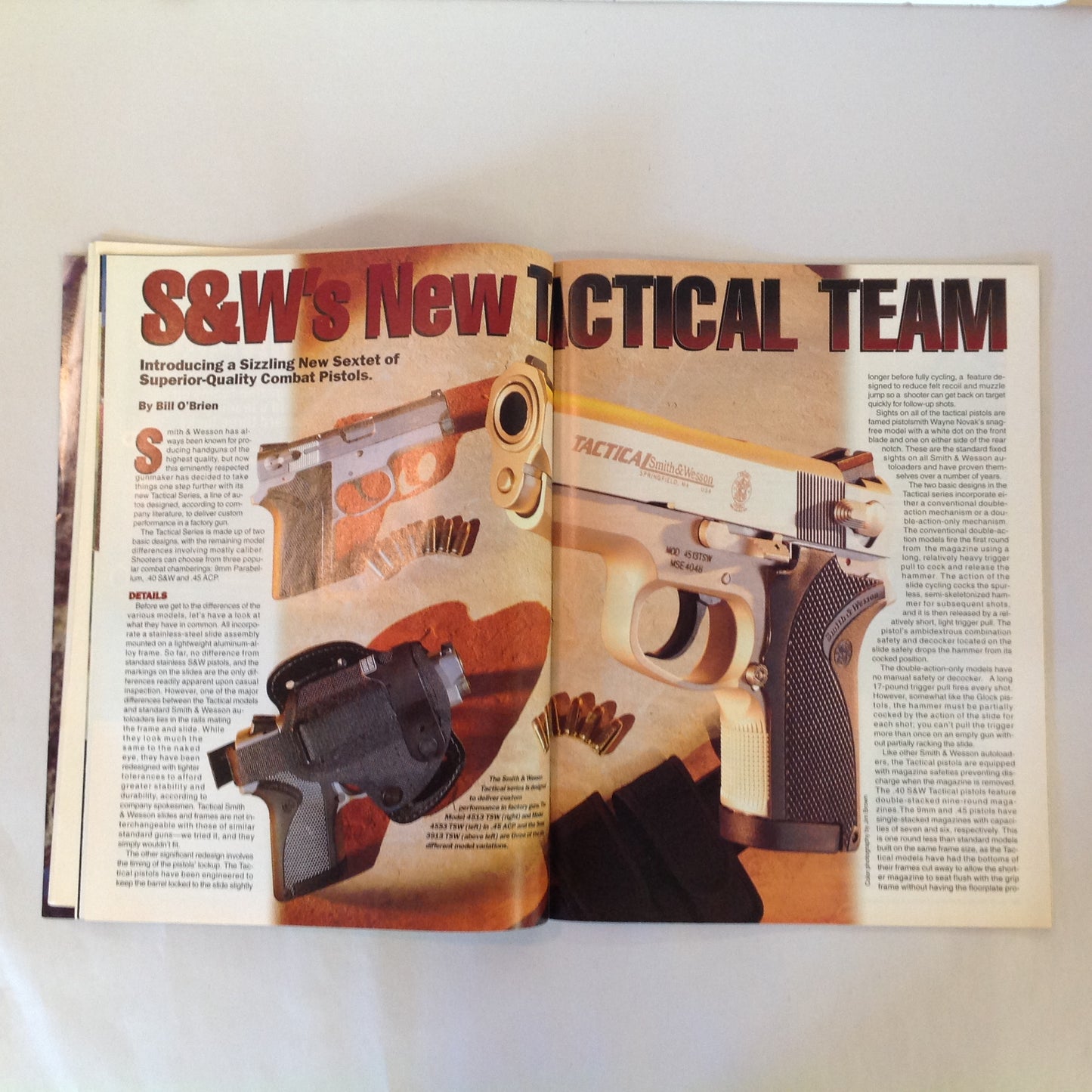 Vintage Jan 1998 Guns & Ammo Magazine 40th Anniversary First Look New Guns Semi-Auto Belt-Fed .50 BMG