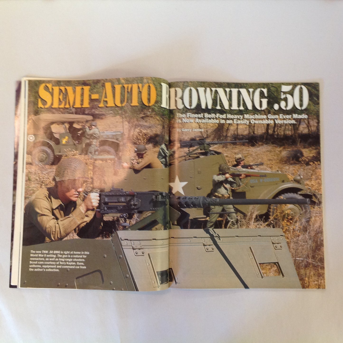 Vintage Jan 1998 Guns & Ammo Magazine 40th Anniversary First Look New Guns Semi-Auto Belt-Fed .50 BMG
