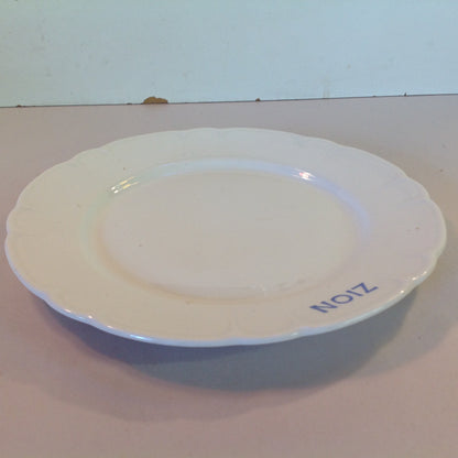 Vintage Mid Century White Porcelain Small Plate Zion Ware Restaurant Coffee Diner